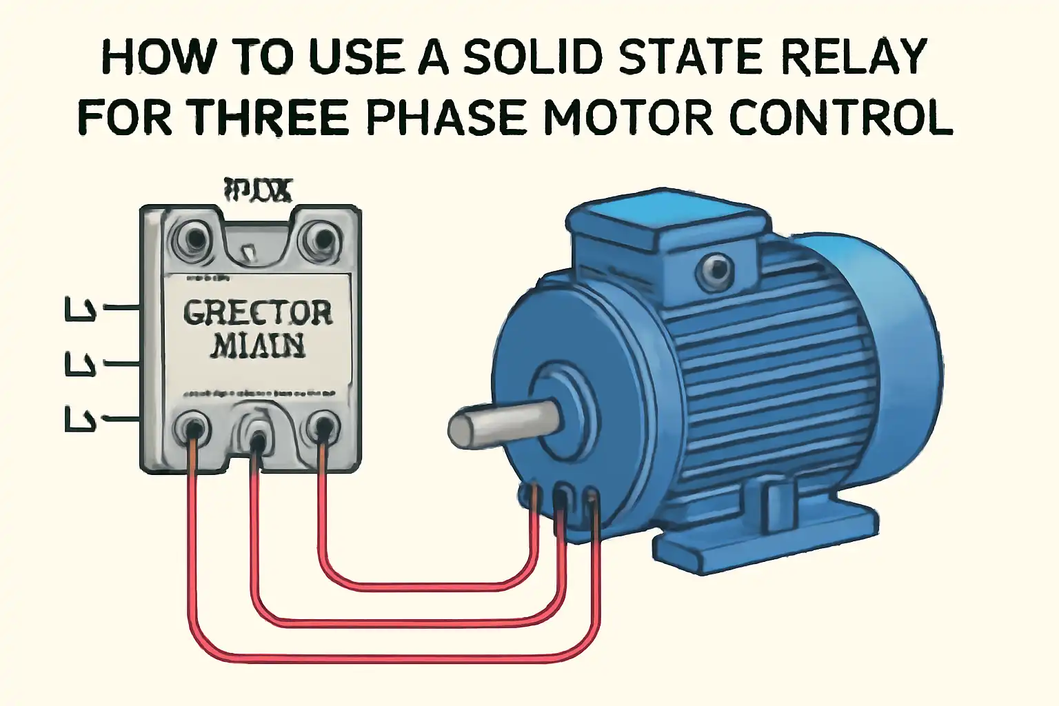 Comment utiliser un relais à semi-conducteurs pour un contrôle moteur triphasé